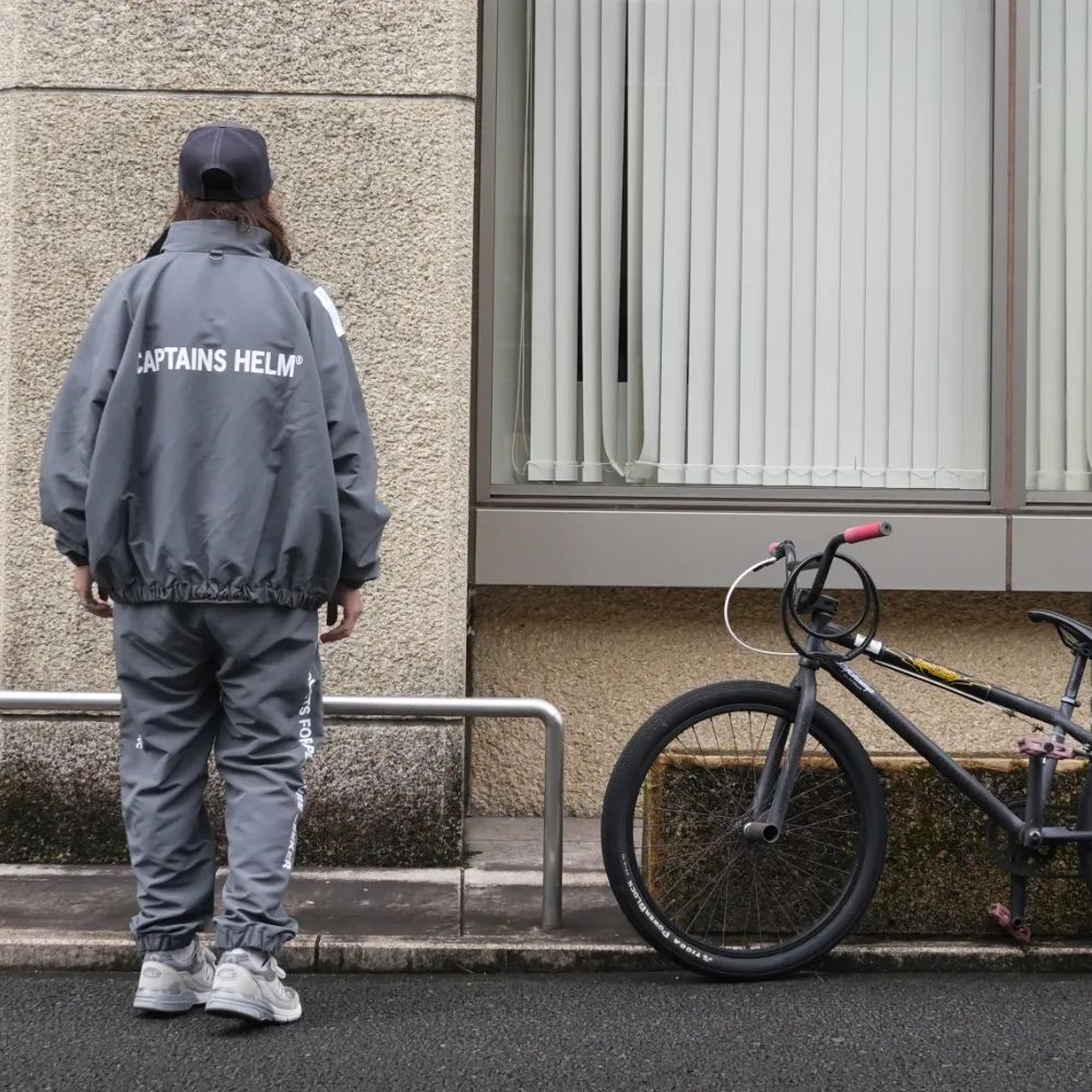 MIL SEEKERS NYLON JACKET (GRAY) / リップストップ ナイロン トラック ジャケット / セットアップ可能