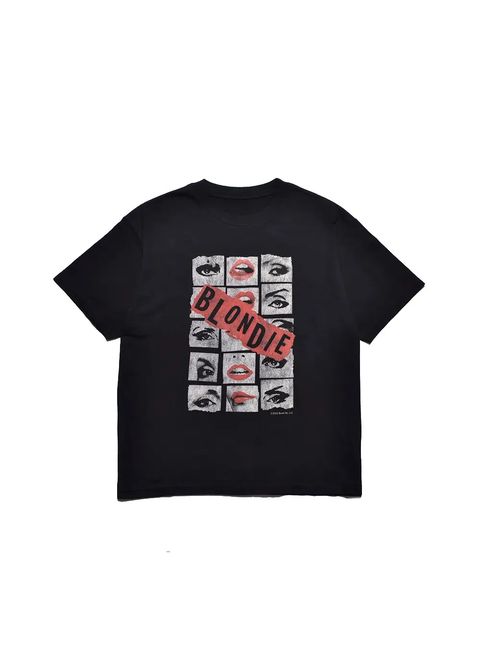 × BLONDIE "Eyes & Lips" Crewneck T-SH (BLACK) / ブロンディー コラボ Tシャツ