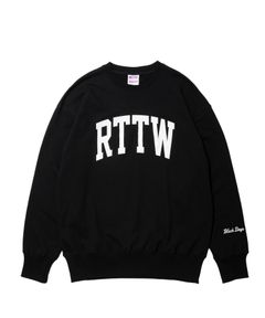 RTTW SWEATER (BLACK) / プリント クルーネック スウェット