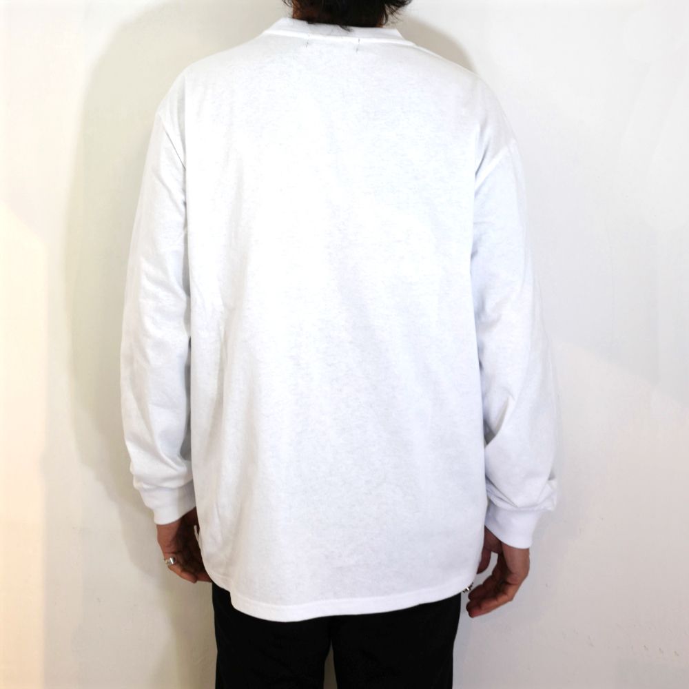 NC BY NO COFFEE - ビッグロゴプリントL/S TEE (WHITE) | LOOPHOLE