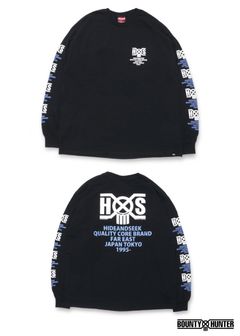HS×BH L/S TEE (BLACK) / バウンティーハンター コラボ ロングスリーブTシャツ