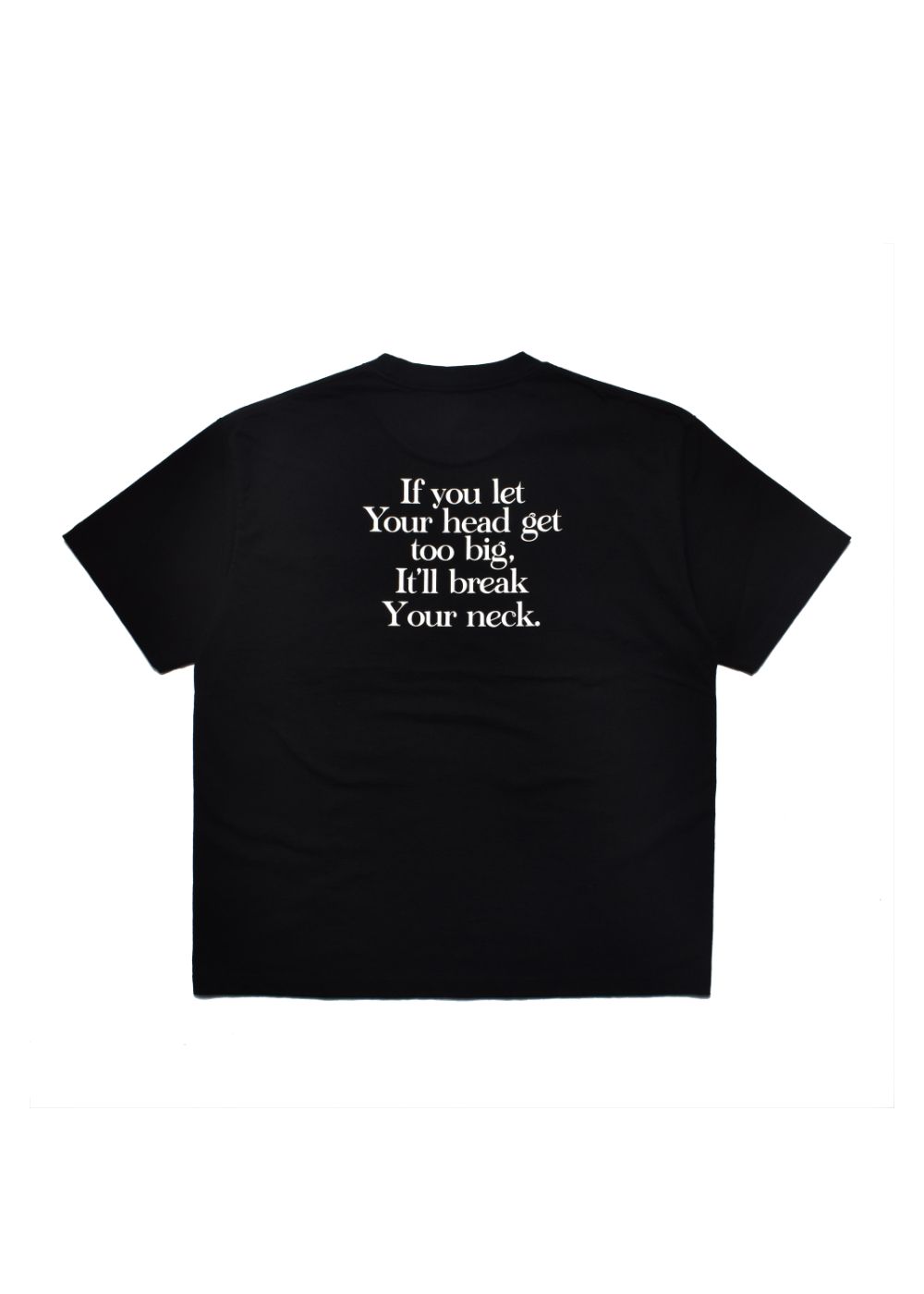 It'll Break Your Neck T-SH (BLK) / オリジナル プリント ポケット Tシャツ