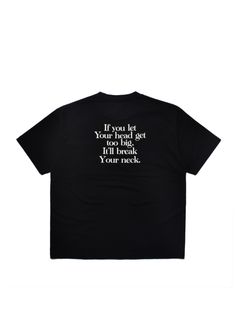 It'll Break Your Neck T-SH (BLK) / オリジナル プリント ポケット Tシャツ