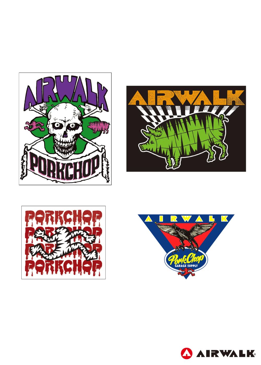 AP STICKER SET / ×AIRWALK コラボ ステッカーセット