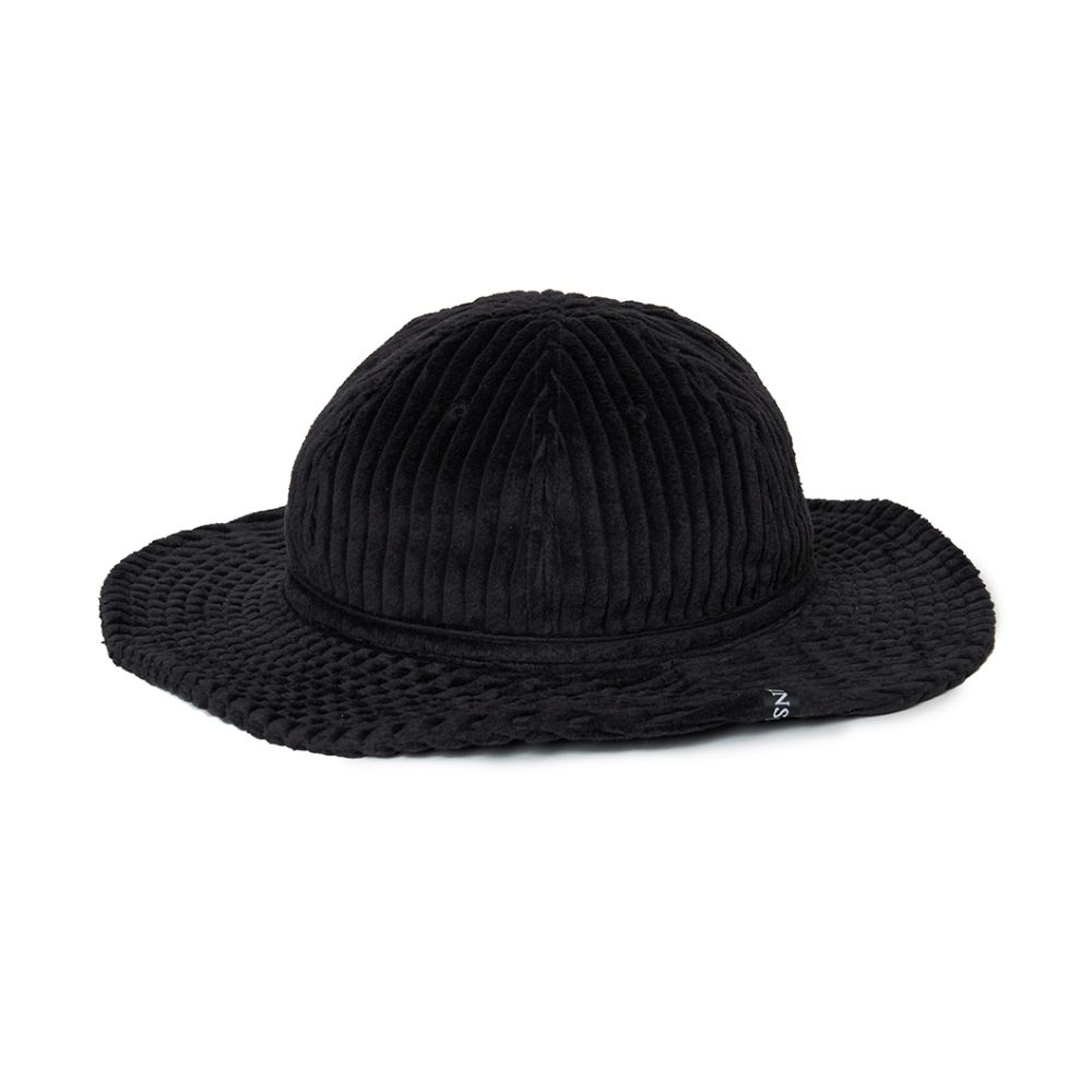 CAPTAINS HELM - FAT CORDUROY BALL HAT (BLACK