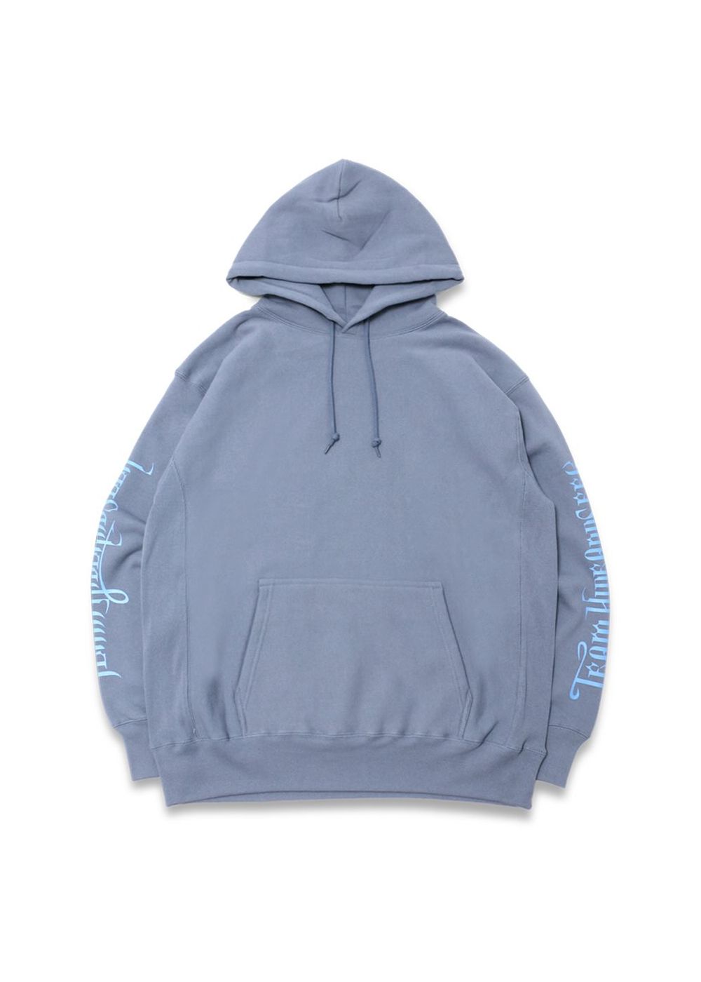 HIDE AND SEEK - 【ラスト1点】C-HILL HOODED SWEAT SHIRT (S.BLUE