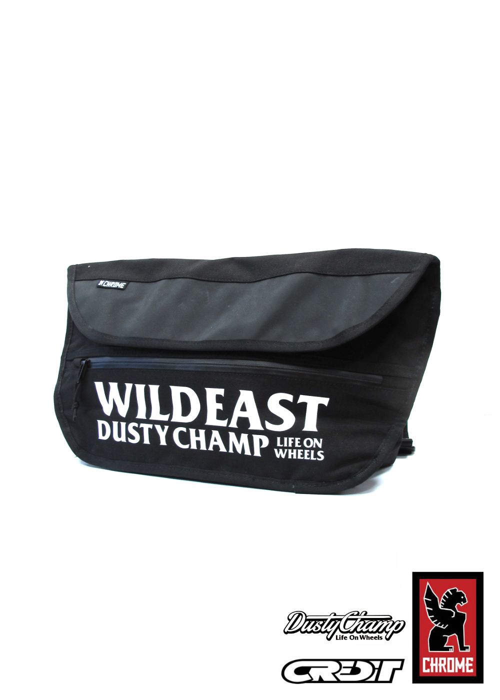 HideandSeek - DUSTYCHAMP SIMPLE MESSENGER BAG (BLACK) / ダスティー