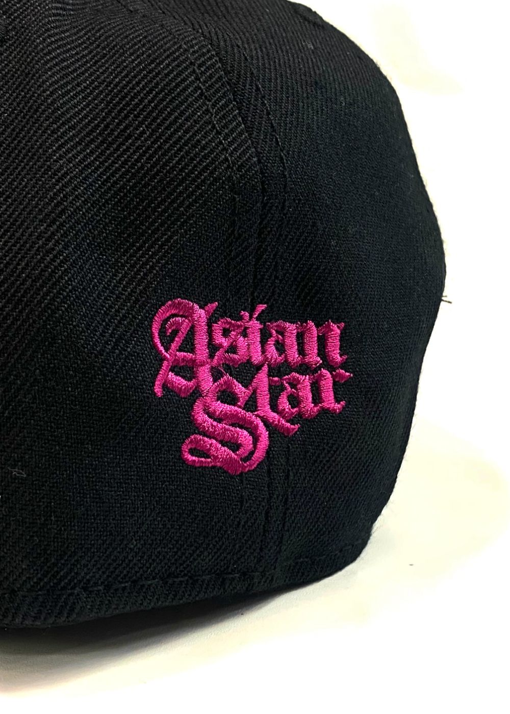 × ASIAN STAR SLOW&SEXY Baseball CAP (BLACK/PINK) / エイジアンスター コラボ 刺繍ロゴ ベースボールキャップ