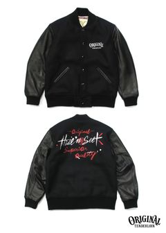 ×TENDERLOIN VERSITY JKT (BLACK) / テンダーロイン コラボスタジャン