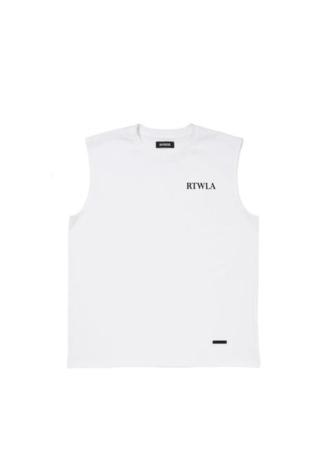 R9 RTWLA NOSLEEVE TEE (WHITE) / オリジナル ノースリーブ Tシャツ
