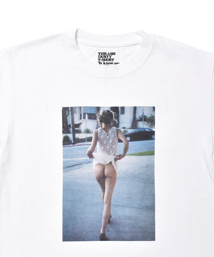 Davide Sorrenti×Stie-lo Jaime Flashing Bum T-SH (WHITE) / ×ダヴィデ・ソレンティ×スティーロ コラボフォトT