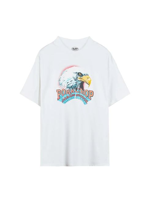 【ラスト1点】T-SHIRT EAGLE (×MASSES) (WHITE) / マシス コラボレーション Tシャツ