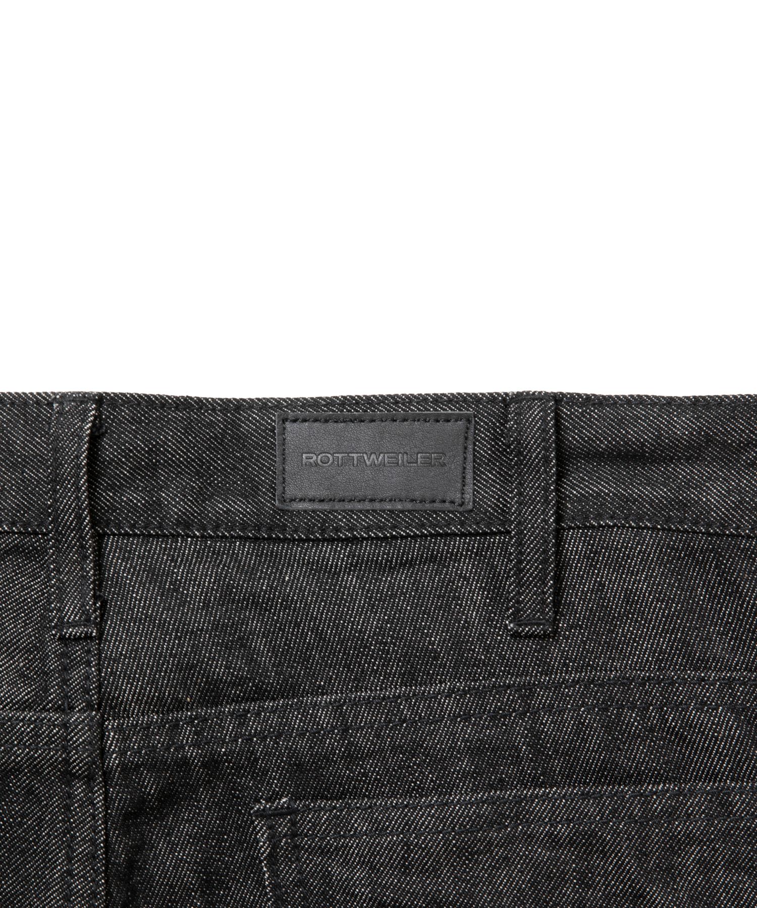 R9 05 DENIM PANTS (BLACK) / テーパード デニム パンツ