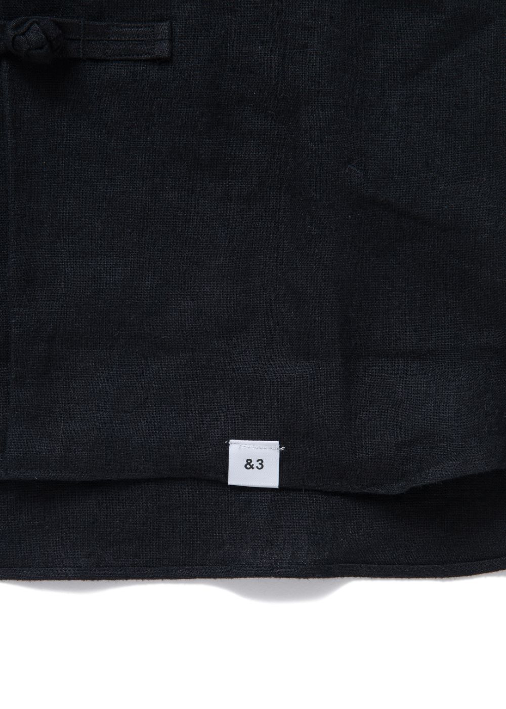 【ラスト1点】L/S CHINA BIG SHIRT "SUNG" (BLACK) / ビッグサイズ チャイナシャツジャケット