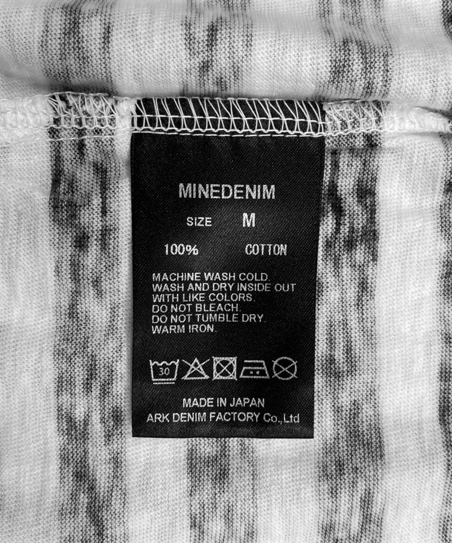 純正販売品 【新品】MINEDENIM 23AW Hazy Border L/S T-SH - トップス