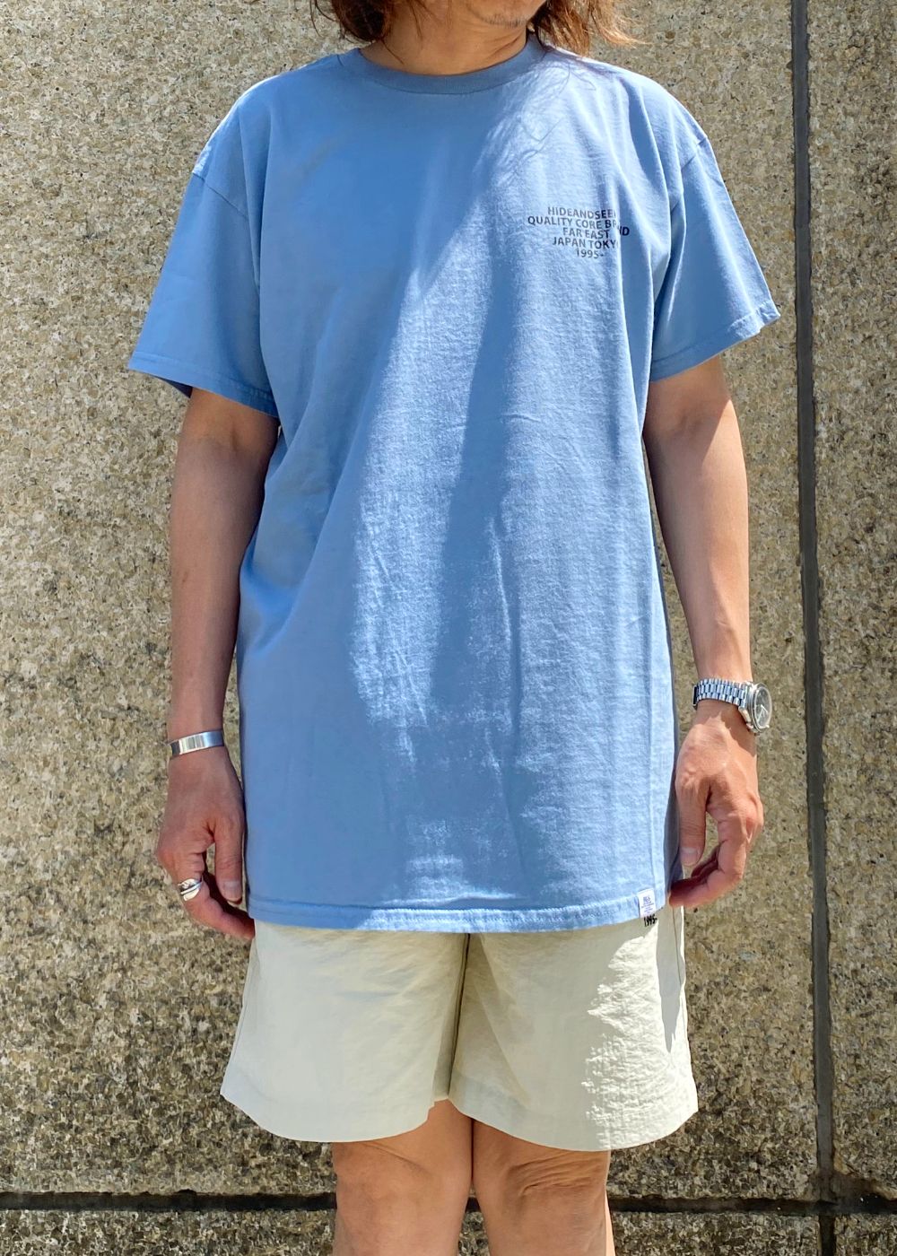 Flame S/S Tee (SAX) / フレイム プリントTee
