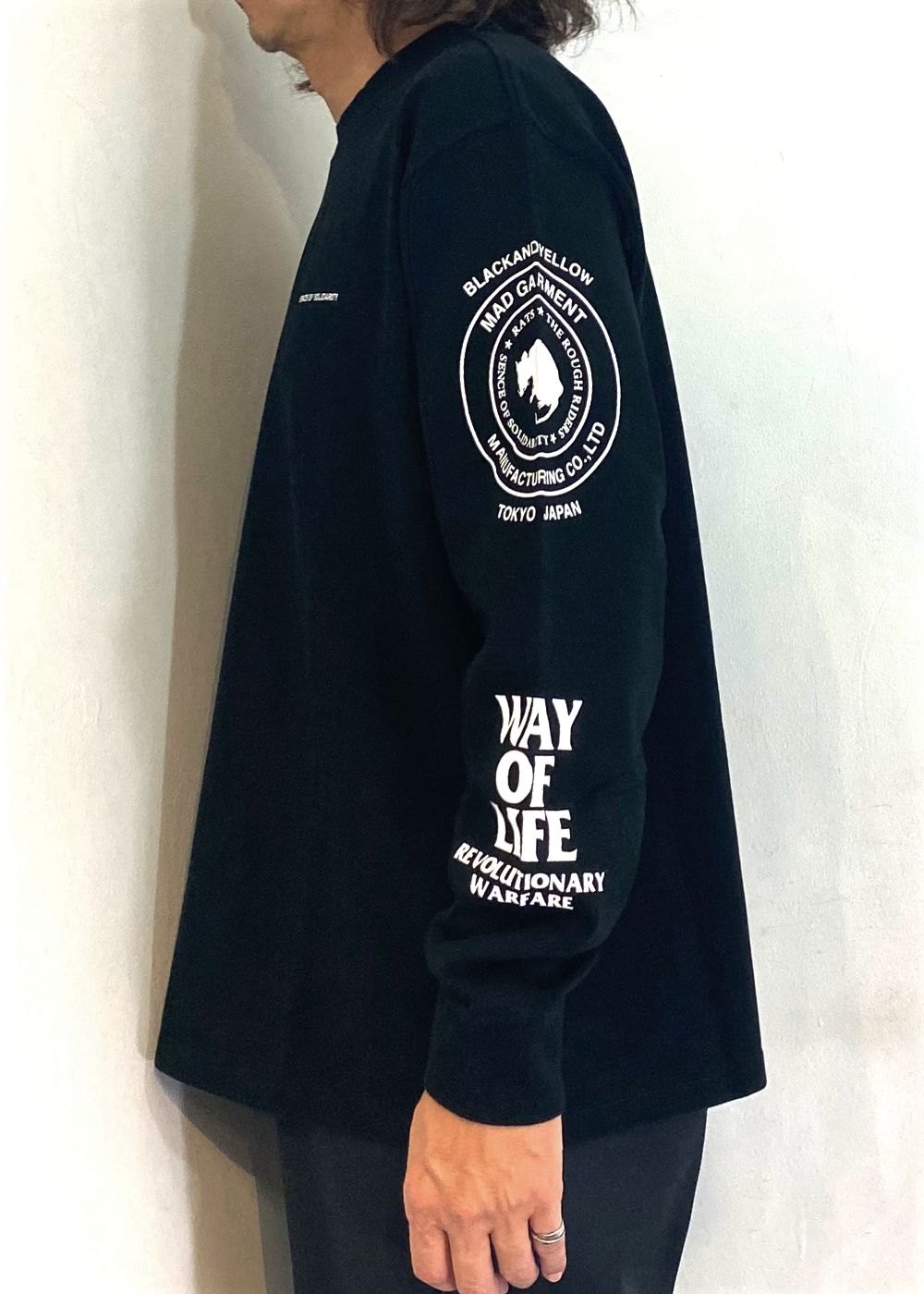TWO WHEEL L/S TEE (BLACK) / 2ウィール ロング Tシャツ