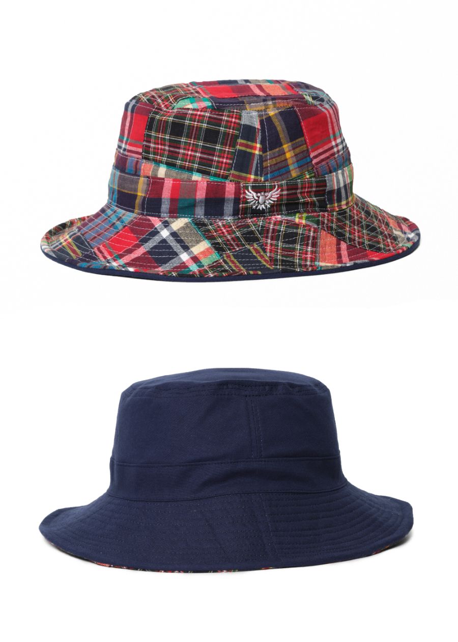 PATCH HAT (NAVY) / リバーシブル バケットハット