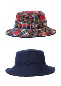 PATCH HAT (NAVY) / リバーシブル バケットハット