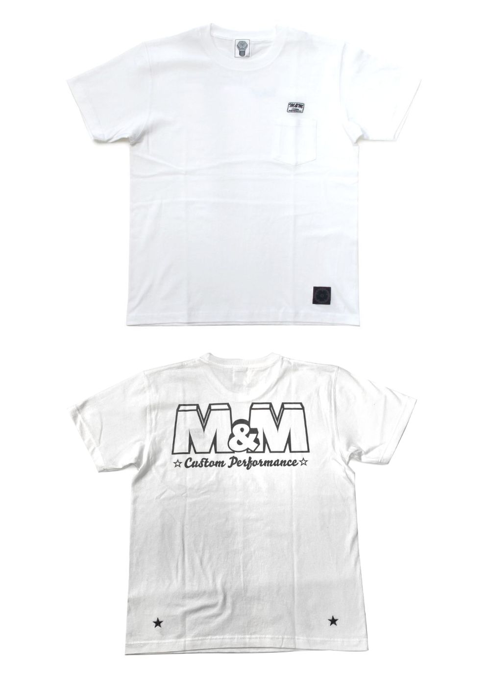 M&M CUSTOM PERFORMANCE - PRINT S/S T-SHIRT (WHITE) / バック