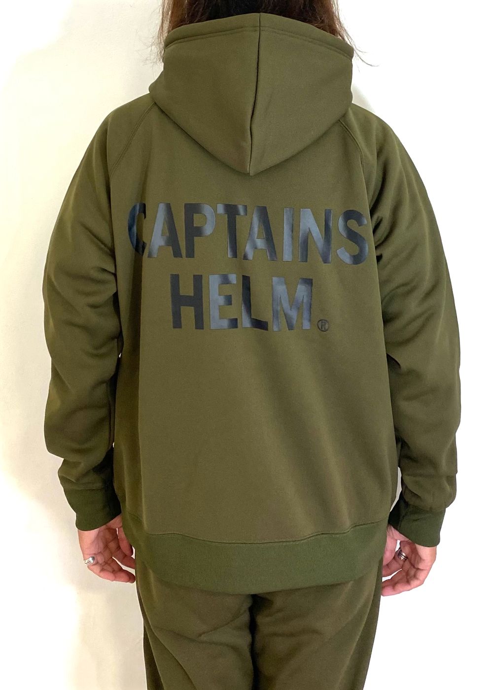 PLEASURE SEEKERS TEC HOODIE (OLIVE) / セットアップ テック フーディー / セットアップ可能