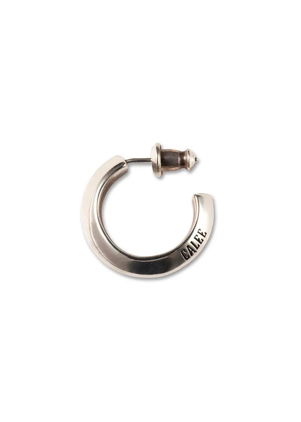 LOGO ROLL PIERCE (LARGE) (SILVER) / ロゴ ロール ピアス