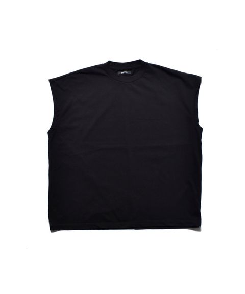 Big Nosleeve T-SH  (BLK) / ビッグシルエット ノースリーブ Tシャツ
