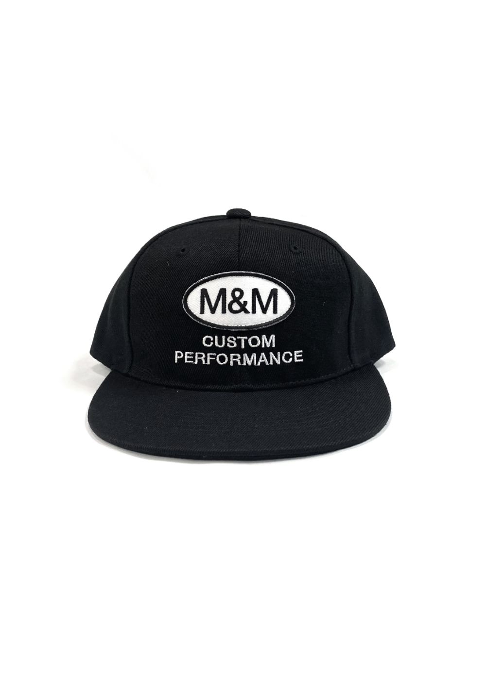 Flat Visor Cap (BLACK) / ロゴ ワッペン ベースボール キャップ