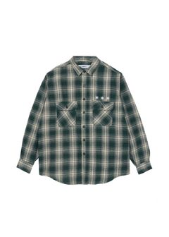 Flannel Shirt (GREEN) / チェック コットン ネルシャツ
