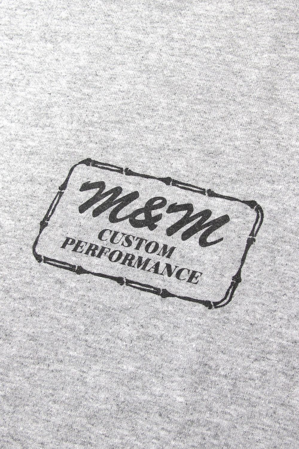 PRINT L/S TEE (×MASSES) (HEATHER GRAY) / マシス コラボレーション プリントロンT
