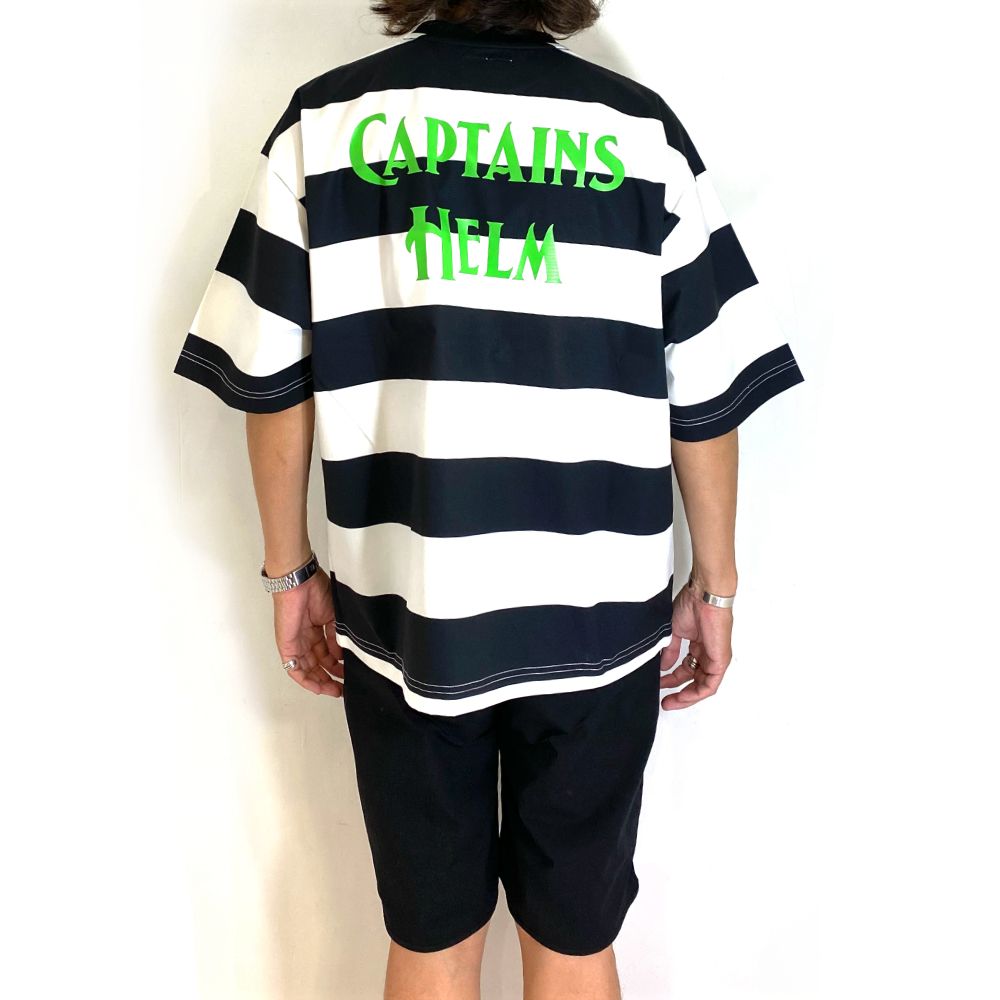 "OCEANSIDE DIVISION" HELM SURF TEE (BORDER) / ドライストレッチ サーフ Tシャツ