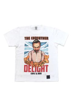 PRINT S/S TEE (WHITE) / CAFE&BAR DELIGHT コラボT