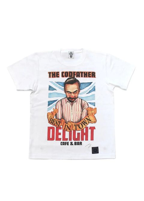 PRINT S/S TEE (WHITE) / CAFE&BAR DELIGHT コラボT