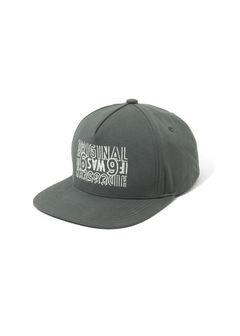 Original Trucker CAP (CHARCOAL GRAY) / 西浦徹 コラボ ロゴ 刺繍 キャップ