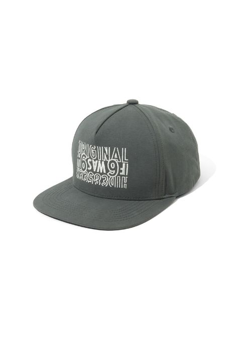 Original Trucker CAP (CHARCOAL GRAY) / 西浦徹 コラボ ロゴ 刺繍 キャップ