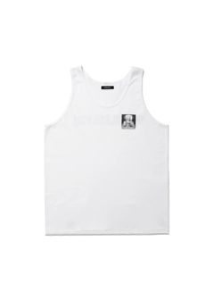 MARIA TANK TOP (WHITE) / プリント タンクトップ