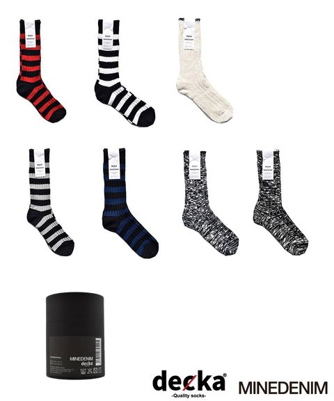 MINEDENIM 新作販売告知 / 今までに無いソックスブランドとのコラボレーション