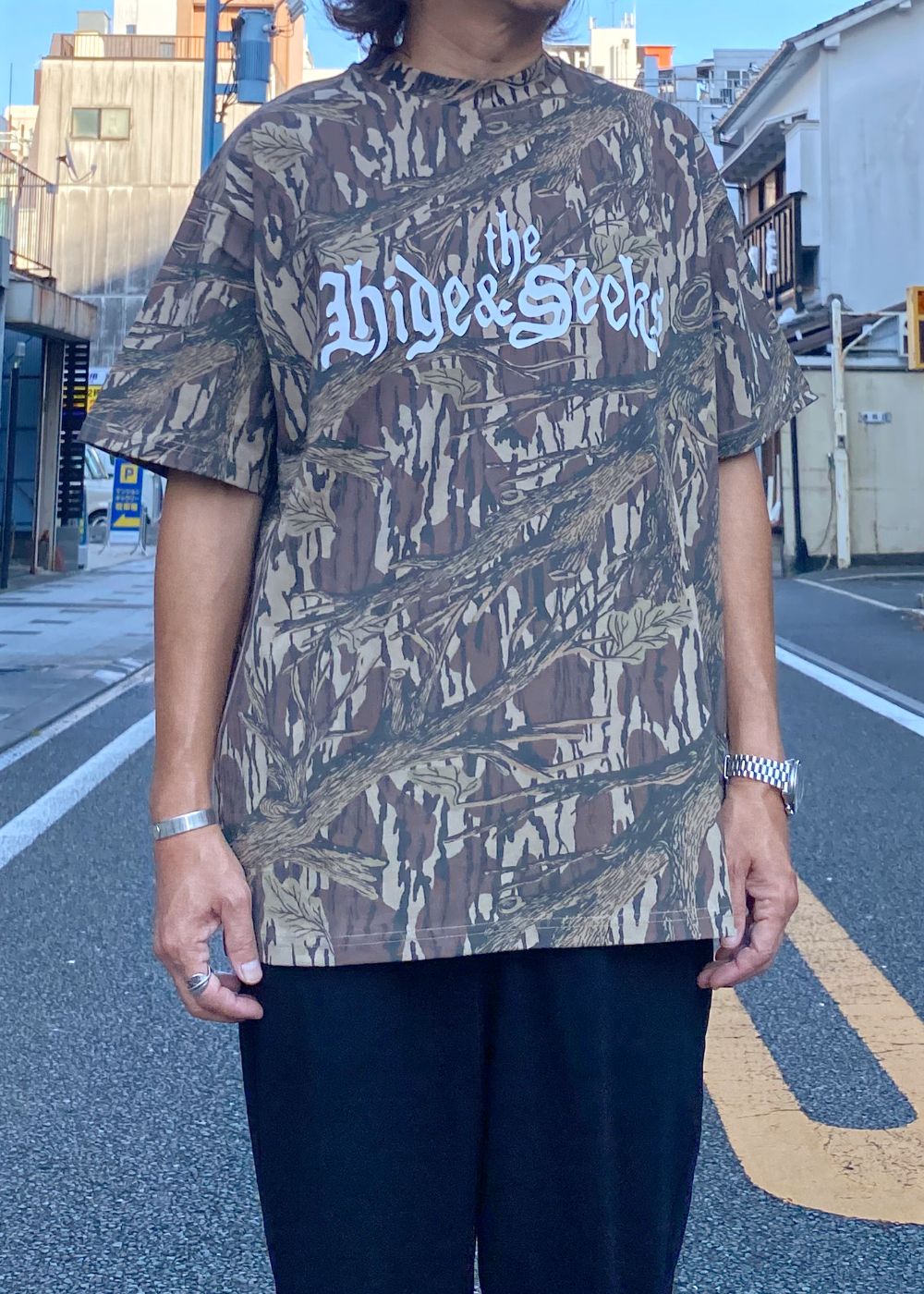 The H&S S/S Tee (CAMO) / 西浦徹 コラボ Tシャツ