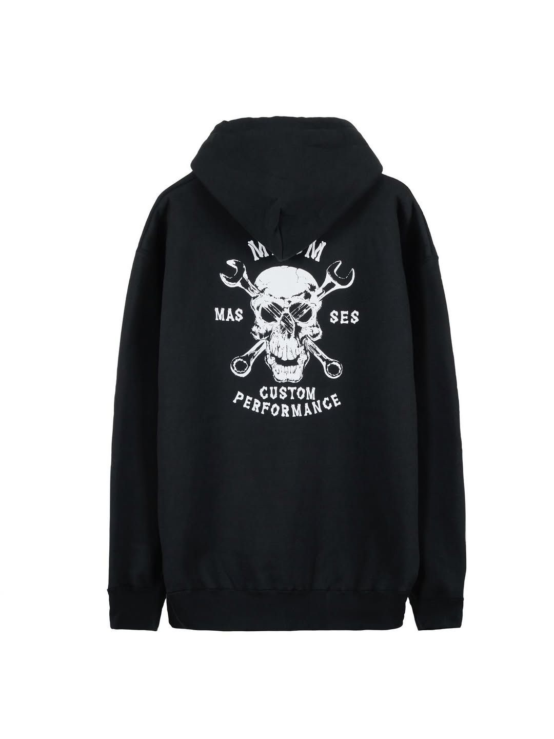 【ラスト1点】×MASSES HOODED SKULL WRENCH (BLACK) / マシス コラボレーション スウェット パーカー
