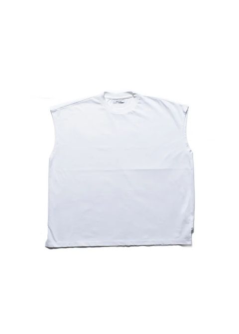 Big Nosleeve T-SH  (WHT) / ビッグシルエット ノースリーブ Tシャツ