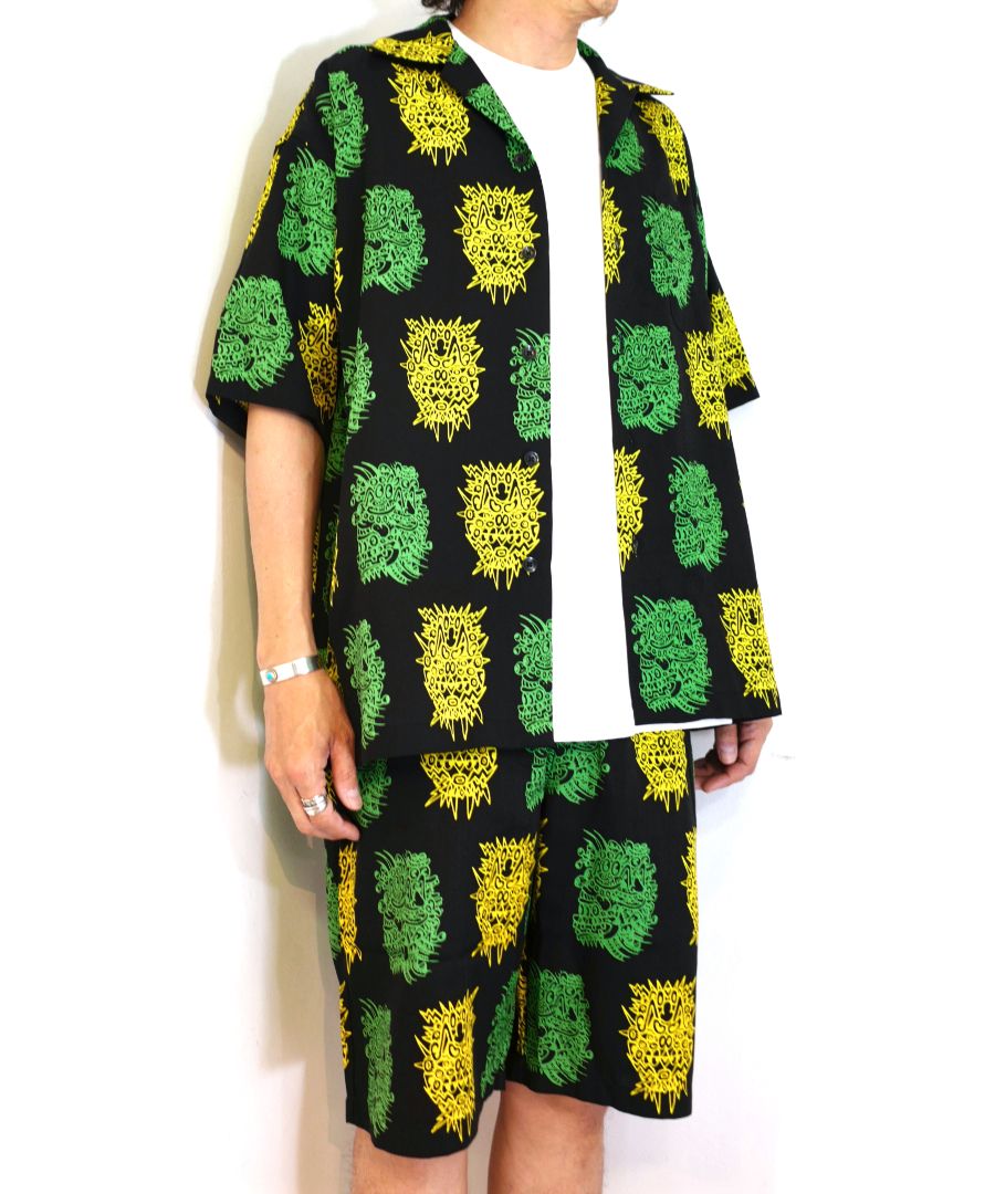 ×NOAH LYON S/S Open Collar SH (GPT) / ノア ライオン コラボ シャツ