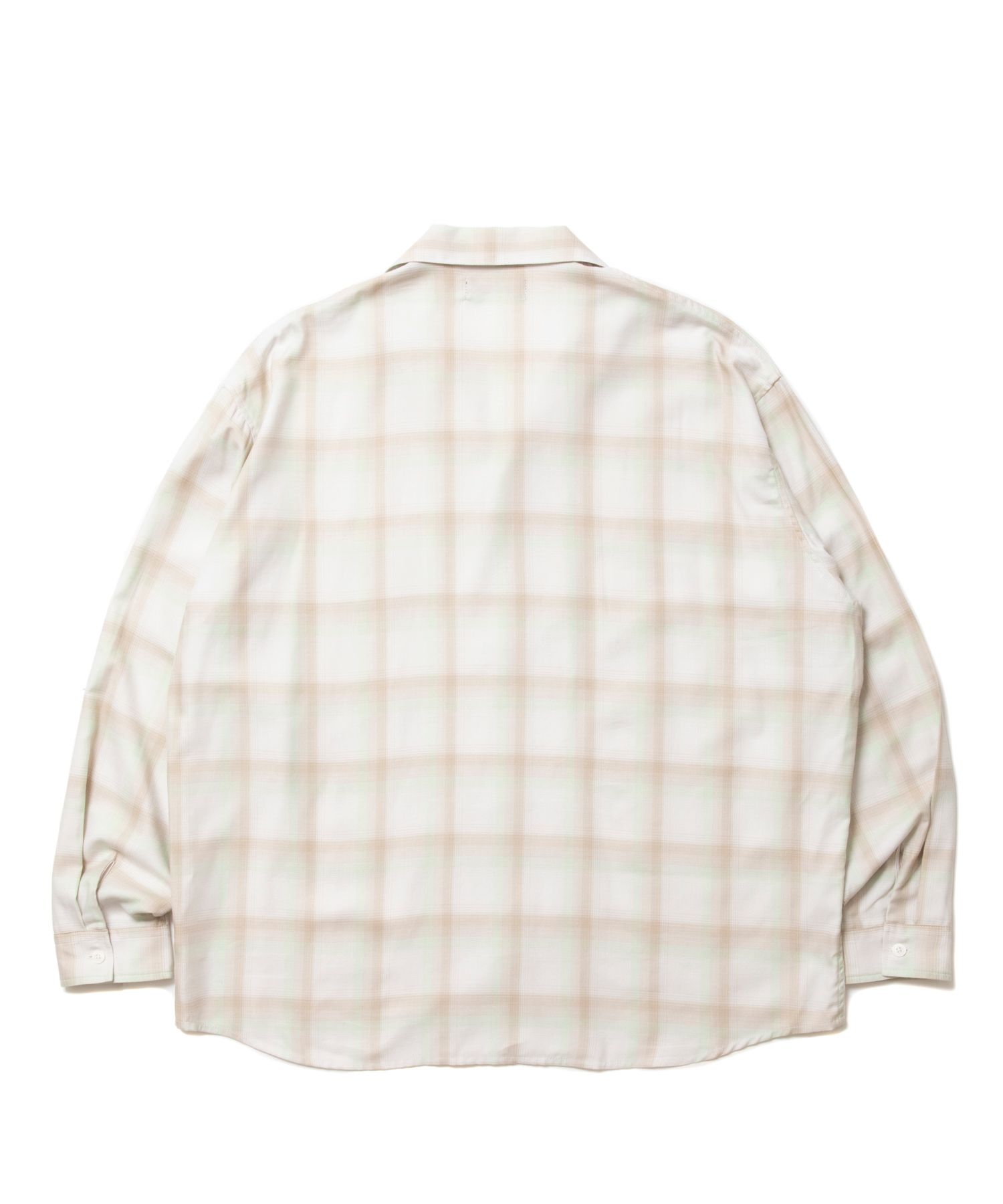 ROTTWEILER - R9 OMBRE SHIRT (BEIGE) / チェック オープン ROTTWEILER - R9 OMBRE SHIRT (BEIGE) / チェック オープン