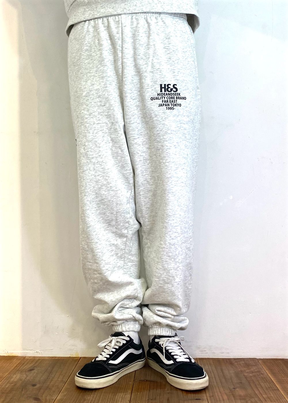 【ラスト1点】H&S Sweat Pant (LIGHT GRAY) / オリジナル セットアップスウェットパンツ / セットアップ可能