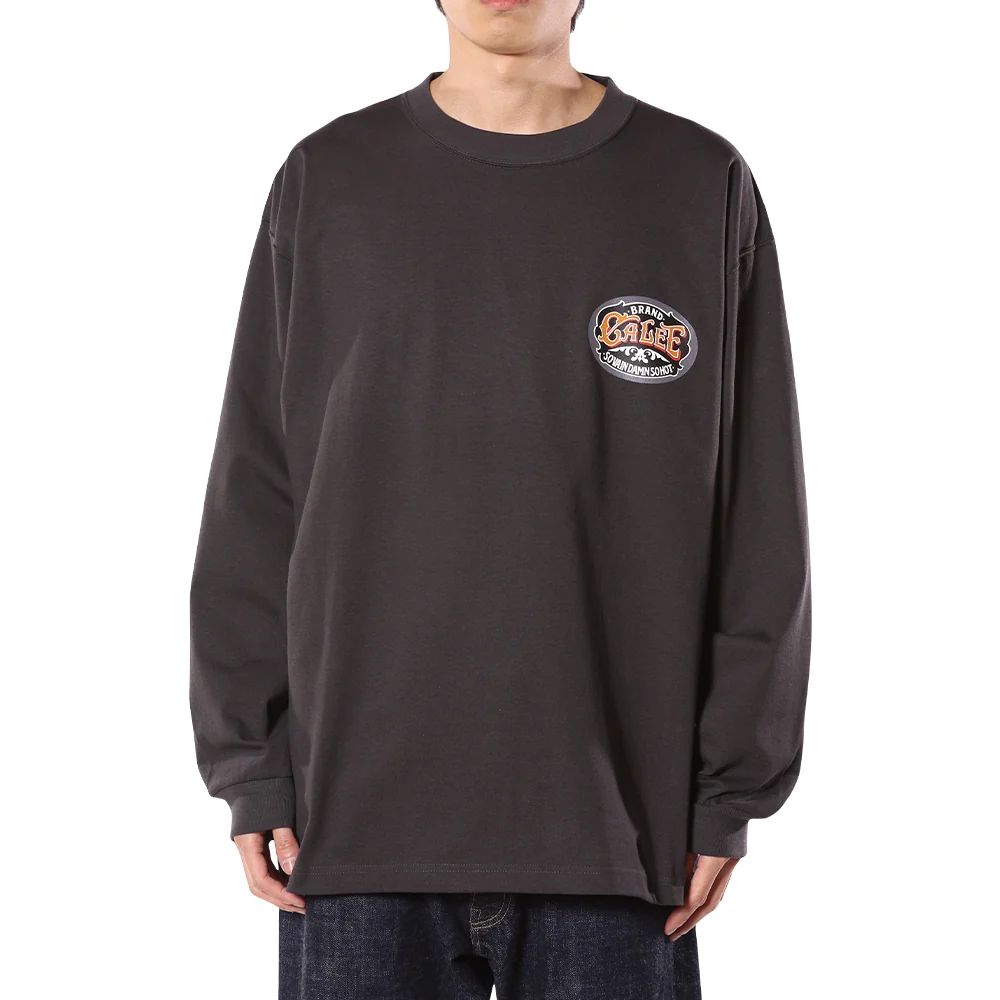 VINTAGE TYPE SIGNBOARD L/S TEE ＜NATURALLY PAINT DESIGN＞ (INK BLACK) / ×ナチュラリーペイント コラボ Tシャツ