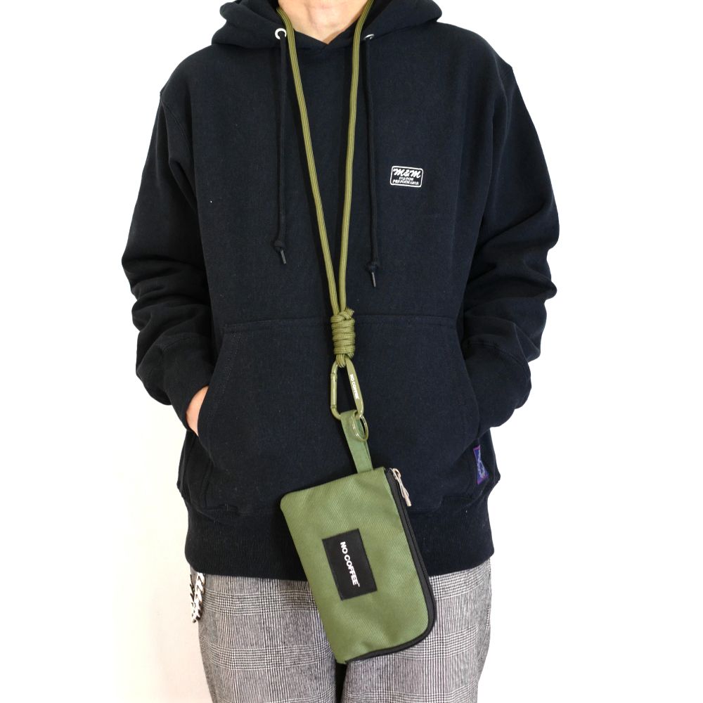 カラビナリングストラップ＆L字ポーチ (KHAKI)