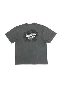 F LEAF LOGO TEE (FADE GRAY) / リーフ ロゴ Tシャツ