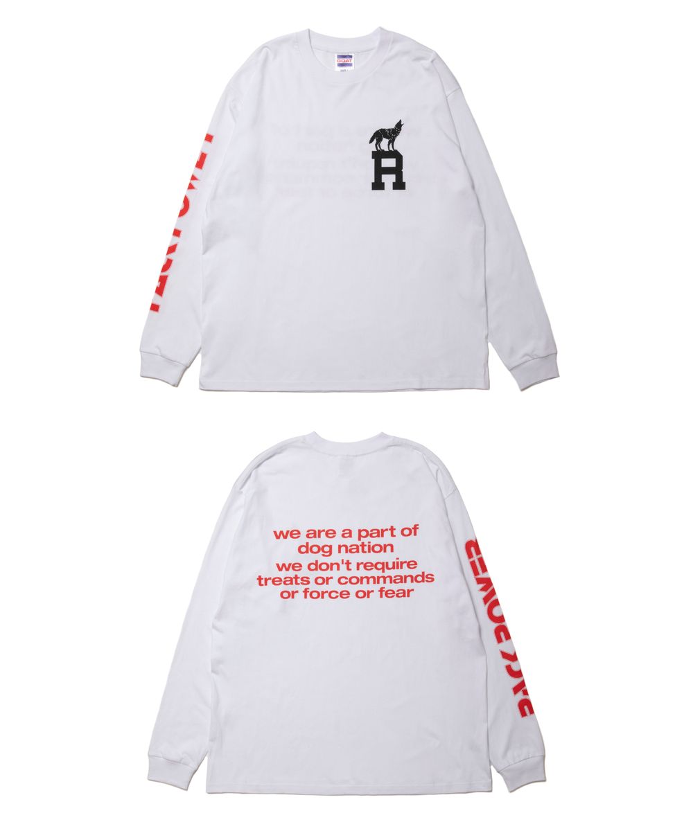 ROTTWEILER 新作販売告知 / 新デザインが購買意欲を掻き立てるロングスリーブTシャツ。