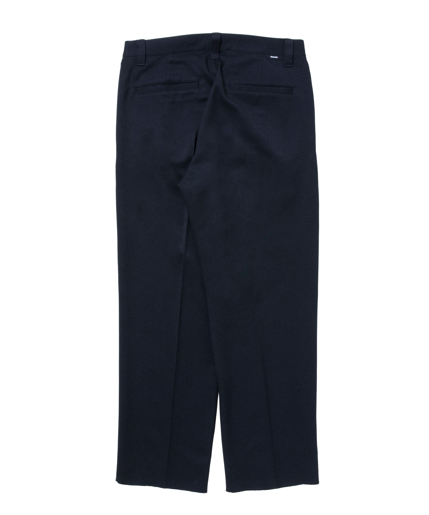 R9 TWILL SLACKS (NAVY) / ポリエステル ツイル スラックス