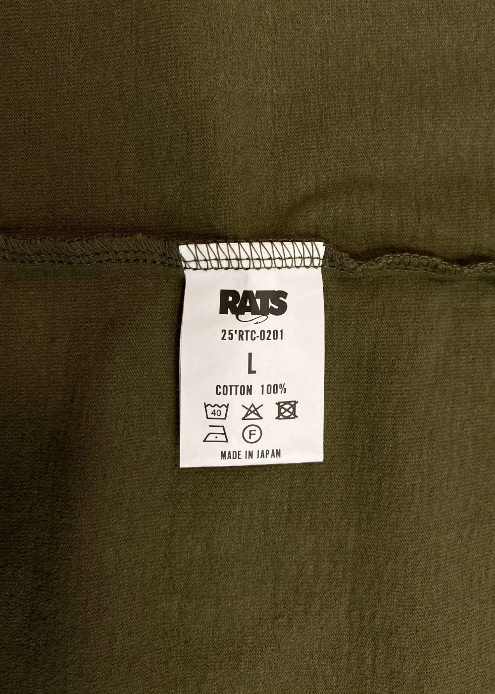 【ラスト1点】CIRCLE POCKET L/S TEE (KHAKI) / サークル ポケット ロング Tシャツ