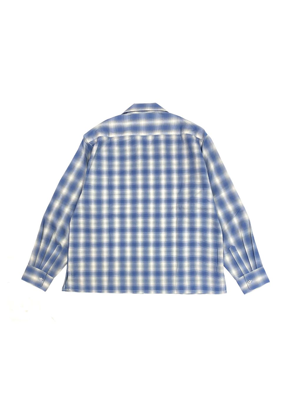 Ombre Check L/S Shirt (BLUE) / オンブレ チェック シャツ